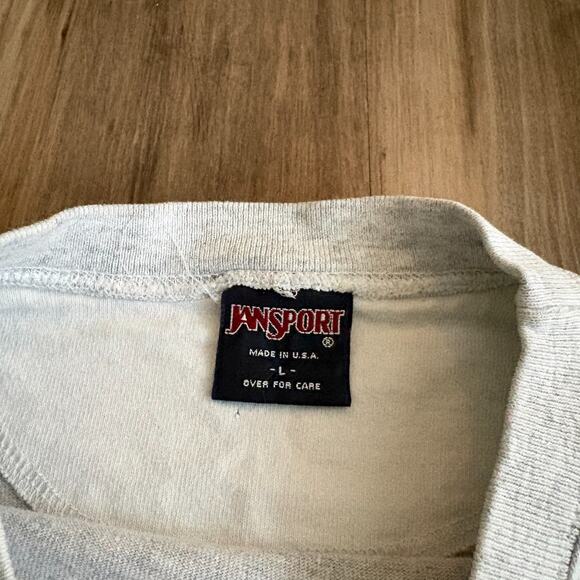 Vintage 1990s Sea World T-Shirt Men's Size L Long Sleeve Gray Orca Killer Whale - Picture 4 of 7